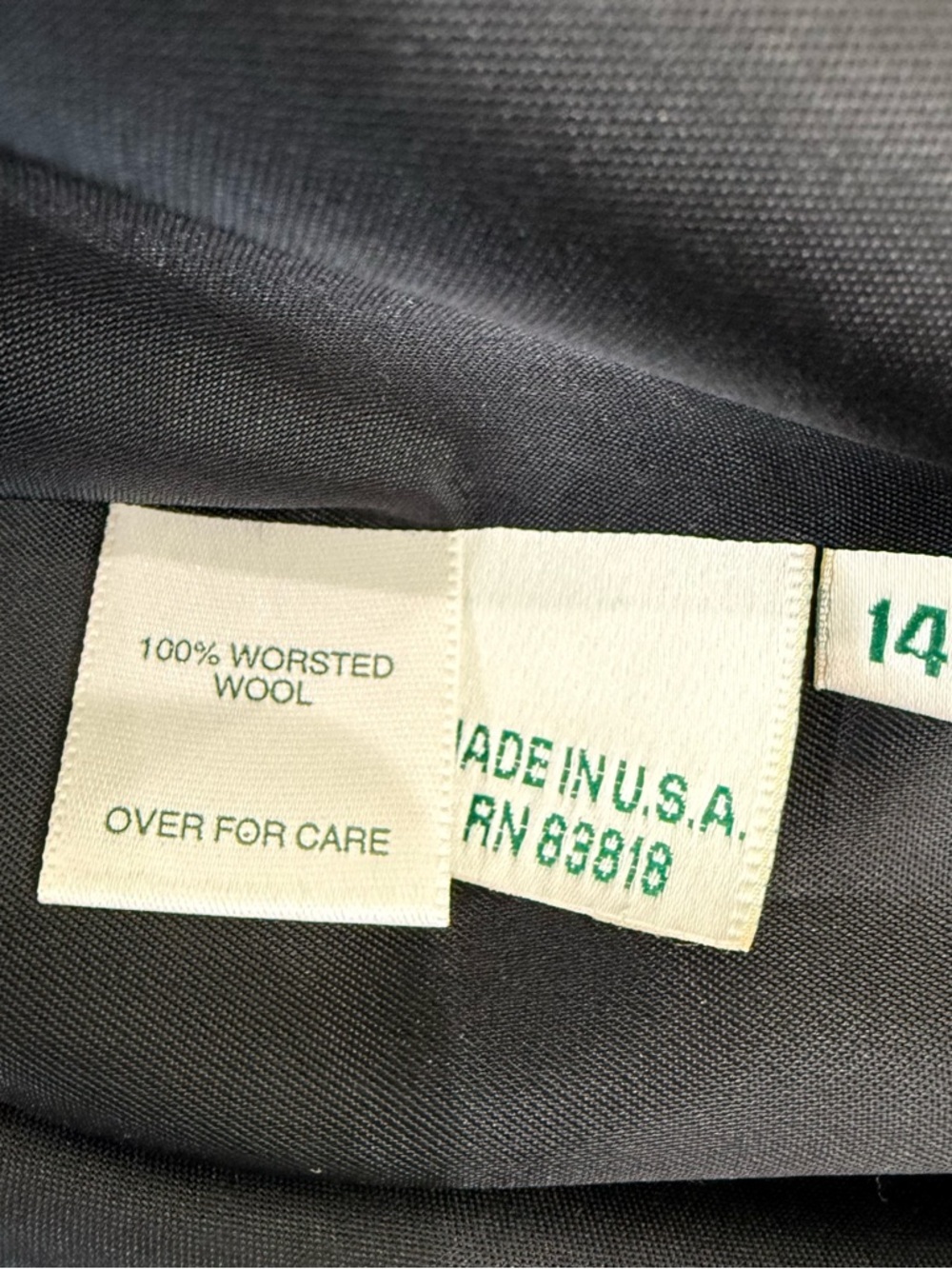 Vintage Austin Reed 100% Wool Black Gold Button Women’s Coat US 14 Made In USA - Picture 5 of 10